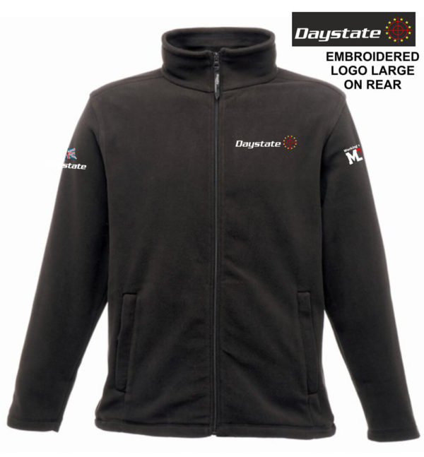 The Daystate Micro Fleece is a lightweight, zip-up, long-sleeve jacket in black. It offers all the warmth of a traditional fleece, but without the bulk or weight