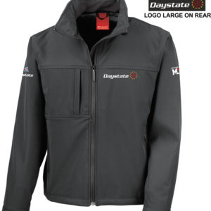 The Daystate Softshell Jacket has long sleeves and a practical design