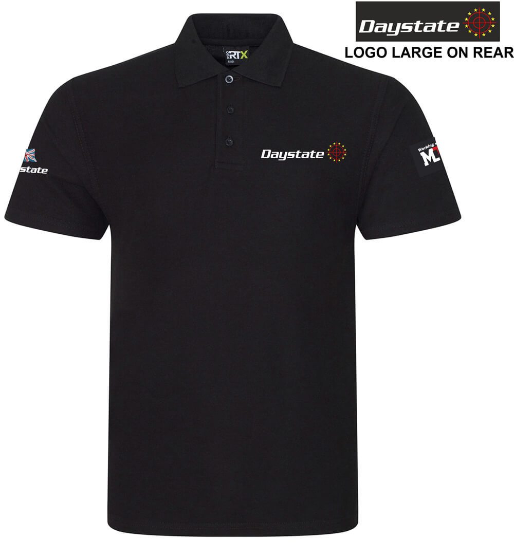 Daystate Poly-cotton Polo Shirt - Black, short-sleeved leisure wear