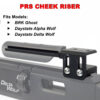 Daystate Cheek Riser by PRS for Alpha and Delta Wolf. Will also fit Pulsar and Renegade
