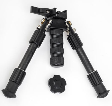AimGrip Lightweight Tactical Bipod - Carbon fibre rest with monopod