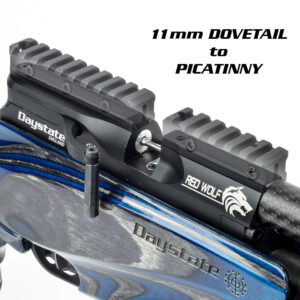 Daystate Picatinny Rail Kit Mk2 converts the 11mm dovetail rail to Picatinny on the Red Wolf and Wolverine R