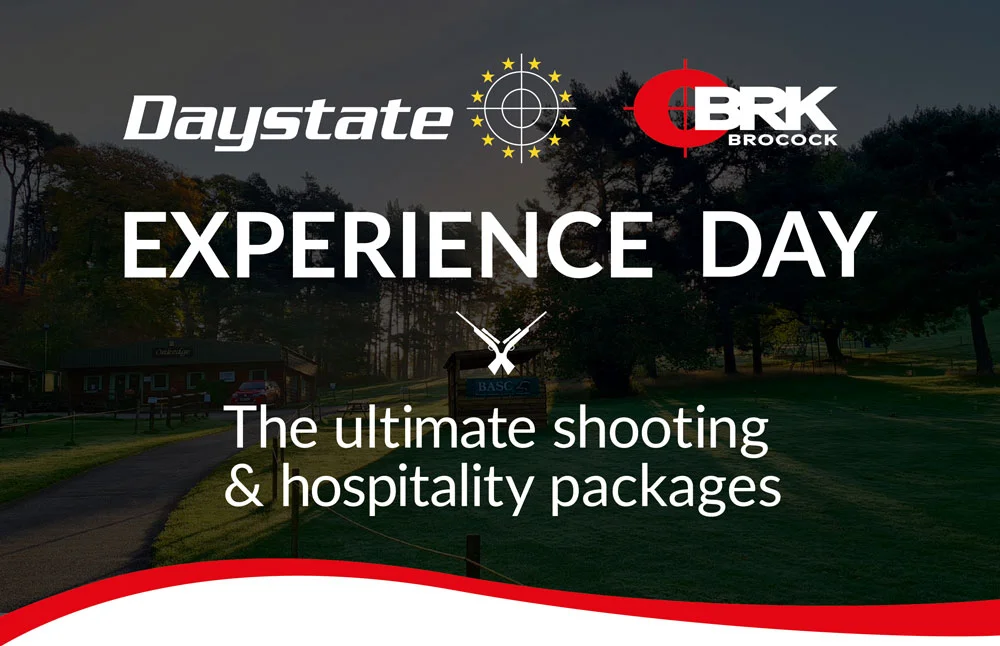 Enjoy a Daystate and BRK Brocock Experience Day as a VIP – privilege guest packages available