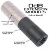 The 0dB Pro System Extension Module offers additional sound moderation to the Advantage Target Tuner and Stealth Silencer. It can also be stacked