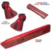 The Red Laminate version of the Red Wolf GP Grip Set by FORM, to fit the Daystate Grand Prix PCP