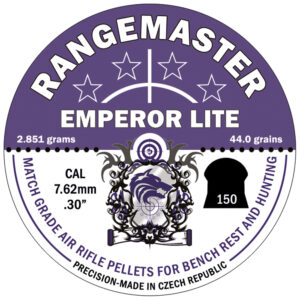 Tin Lid of Rangemaster Emperor Lite .30 caliber airgun pellets