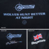 The logos of the Daystate Wolf Pack short-sleeve black T-Shirt