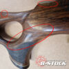 Daystate Certified B-STOCK AirWolf Walnut Stock without gauge cut-out on side. Suits later models