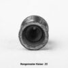 End view of a Rangemaster Kaiser airgun pellet in .22"/ 5.5mm caliber