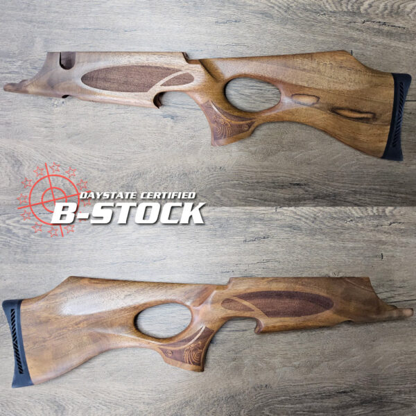B-STOCK Wolverine 1 and 2 thumbhole stock, ambidextrous walnut #131