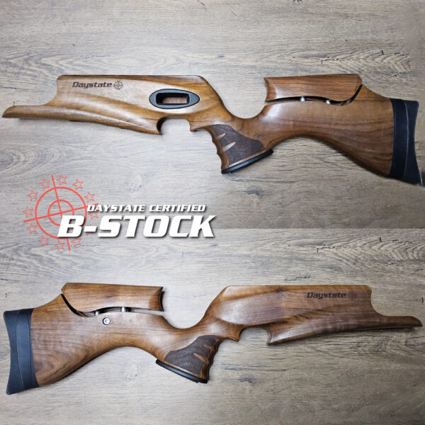 B-STOCK Red Wolf Walnut Stock, ambidextrous #86, genuine factory gunstock from Daystate