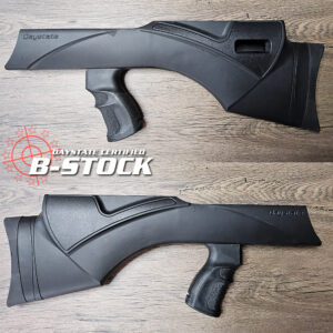 B-STOCK Daystate Pulsar Black Composite Soft Touch stock #081, genuine factory gunstock for Daystate's electronic PCP air rifle. Also fits Renegade model