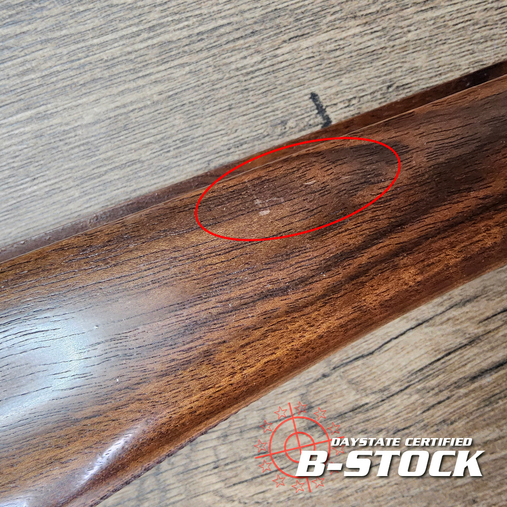 B-STOCK Daystate MK4 Sporter Stock Left-Hand Walnut #115, genuine factory gunstock for Daystate's electronic PCP air rifle