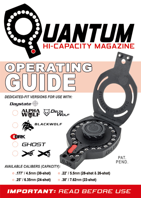 Daystate Quantum Hi-Capacity Magazine - Operating Guide