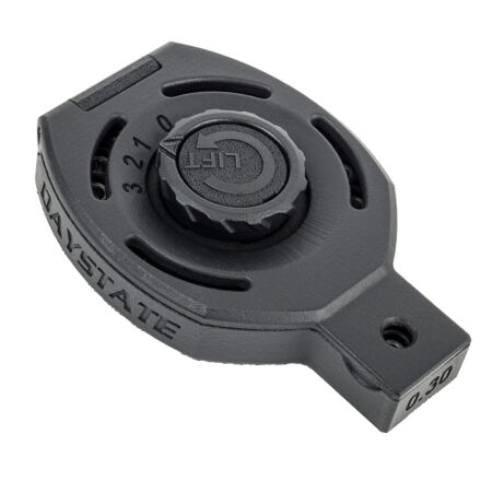 Front view of the New Quantum Hi-Capacity Magazine for Daystate and BRK Brocock PCP air rifles. It is available in .177, .22, .25 and .30 calibers