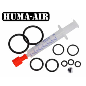 The Daystate Huma-Air Regulator Seal Kit comes with correct seals and special silicone grease with application syringe